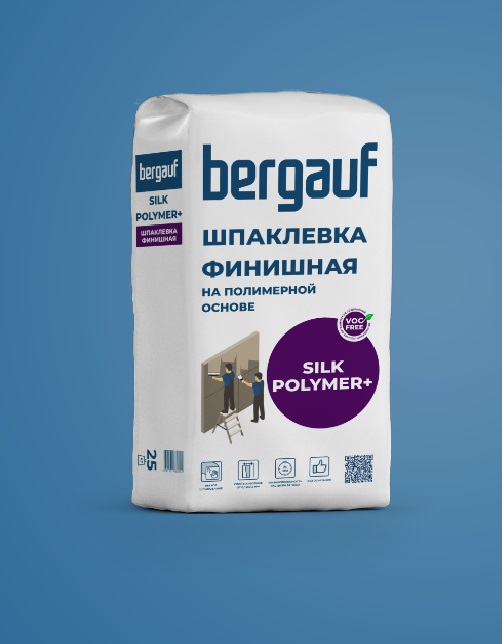 Шпаклевка полимерная Bergauf Silk Polymer+, 25кг