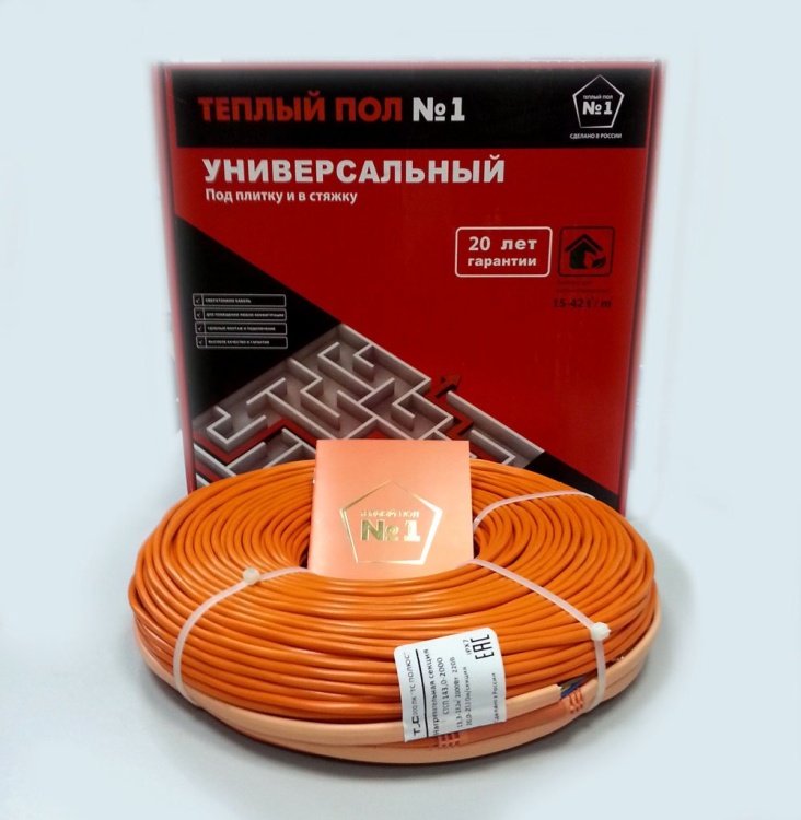 Нагревательная секция  "Теплый пол №1" СТСП-102,0-1500