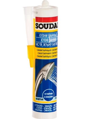 Санитарный силикон Soudal, бесцветный, 280мл