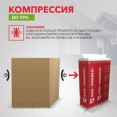 Rockwool Каркас Баттс (1000*600*50) 12п/0,36м3/7,2м2/16 пач.под